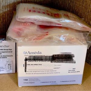 AMEDA Milk Storage bags w/ Adapters